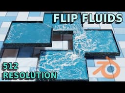 Flip Fluids 512 Resolution 3 Million Foam Particles