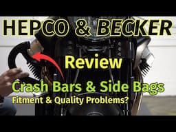 Review of Hepco & Becker C-Bow Side Carriers, Bags, & Crash Bars | Legacy Courier Bag Quality Issue?