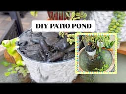 Small Balcony/Patio Pond - How to Build a Small Pond with Fish and Aquatic plants