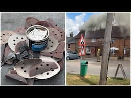 599. Canal Pub FIRE interrupts roof prep