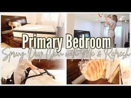 NEW! 2025 TACKLE YOUR MESS: Primary Bedroom Spring Refresh: Clean & Decorate with me