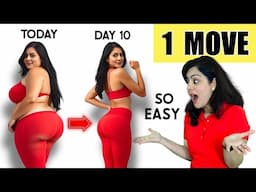 1 Easy Exercise To Lose Thigh Fat & Hip Fat For Beginners At Home | Get Slim Legs in 10 Days