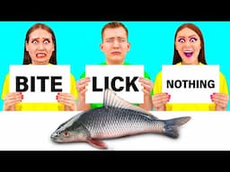 Bite, Lick or Nothing Challenge | Funny Kitchen War by Fun Challenge