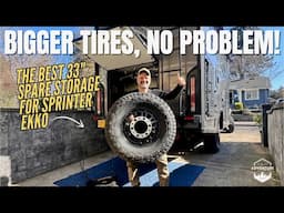 Sprinter Ekko Tire Cage: Elevate Your Off-Road Game with 33” Spare Tire Storage! | #offroad #vanlife