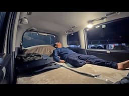 [Car Camping Drama] Fried Chicken Set Meal | A dangerous snowstorm on the highway.