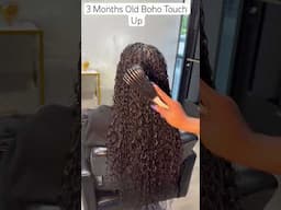 BOHO BRAIDS USING HUMAN HAIR by @QueenssLoungeQL  #bohoboxbraids  #youtubeshorts #fypシ゚ #hairstyles