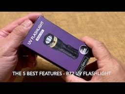UV Mini Flashlight Light USB C Rechargeable 395nm Blacklight