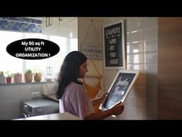 Organizing & decorating my tiny utility area | Cooking delicious meals & more ..