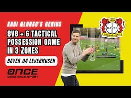 Xabi Alonso's Genius 8v8+6 Transition Drill | Leverkusen's Tactical Possession Game in 3 Zones