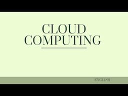 CLOUD COMPUTING BASICS  | Computer Science |  Easy Explanation