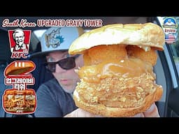 KFC® Upgraded Gravy Tower Sandwich Review! 🐔🥔🥪 | KFC® South Korea Copy Cat | theendorsement
