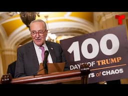 Chuck Schumer and Hakeem Jeffries news conference on Trump's first 100 days | Telemundo English
