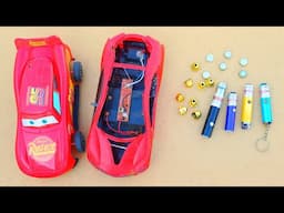 2 Awesome uses of old remote control car and old laser lights | Usb cable | Mini solar panels