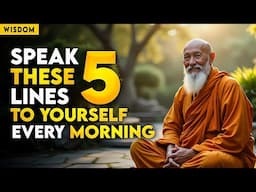 Speak These 5 Buddhist Lines Before Sleep for Deep Peace | Zen Buddhism