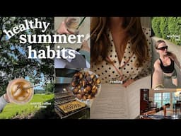 creating healthy summer habits | working out, cooking, reading
