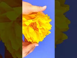 1-Minute Craft: Tissue Paper Flower for Kids! #kidscrafts #kidsactivities #diy