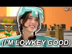 dumb girl has INSANE luck in Minecraft HARDCORE