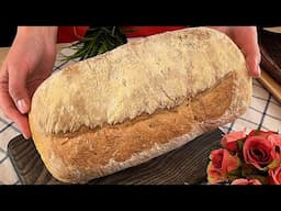 So grandmothers baked village bread  Old recipe for bread in 2 hours  baked bread