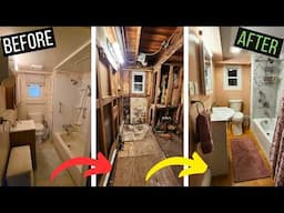 How to Remodel a Bathroom Yourself! (Before & After)