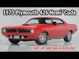 1970 Plymouth 426 Hemi Cuda Start Up and Walk Around