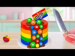 Miniature Rainbow Ice Cream Cake🍰🌈How to Make Rainbow Jelly Ice Cream Cake🍧🎂Tiny Cakes