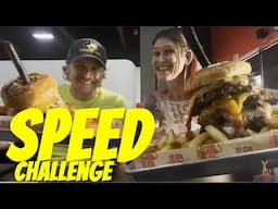 BOMB BURGER SPEED CHALLENGE!! That’s fast!! MOLLY SCHUYLER EATS ~ FT NATHAN KLEIN