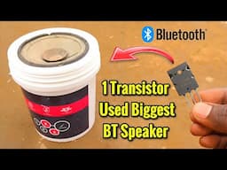 One Transistor Used Biggest Bluetooth Speaker | 8 Inch Speaker Used BT Speaker Home Made