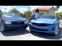 2-Cars 1 Owner 🚗 95 Chevy Impala SS on 26’s Forgiatos and 2020 Chevy Camaro on 26” Forgiatos