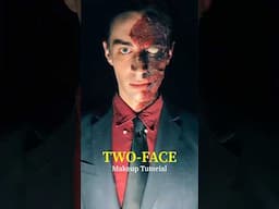 ⚠️SFX⚠️ How to do a TWO-FACE inspired makeup look! #sfx #twoface #makeuptutorial #horror #creepy