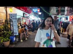 [9pm] Hat Yai Thailand - Street Walk - December Holiday Season 4K