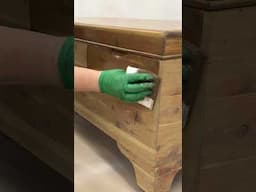 I painted this antique cedar chest GREEN!