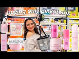 let’s go shopping for only PINK makeup and skincare ✨