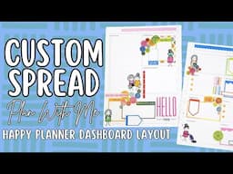 Custom Spread For Alicia| Happy Planner Dashboard Layout Plan With Me