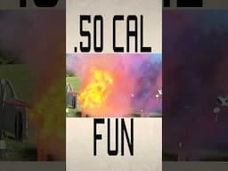 What happens when you shoot spray paint with a .50 cal? #shorts #explosion #boom