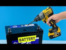 Just Drill Holes On Old Battery And Your Battery Will Last Forever