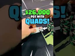 $26,000 POT with QUADS❗️ #poker #shorts