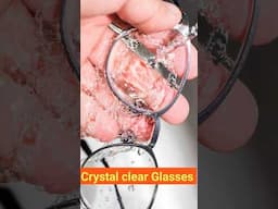 Clean With Warm water for crystal clear Glasses. #eyeglasses #cleanglass