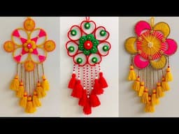 3 Best Woolen Wall Hanging Craft Ideas Using Wastee Materials | Woolen Craft Wall Hanging