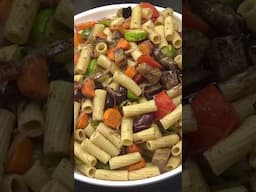 Roasted Veg Pasta Simple Clean n Tasty #shorts #pasta #veggie #food #recipe