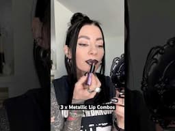 3x Metallic Lip Combos #lipcombos #unearthlycosmetics #frostlipstick