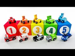 Kids Count 1-10 with DIY Numberblock Counting Educational Toys & Emergency Vehicles