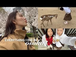 Spring in Osaka 🌸 Everything we ate & did (easy easy itinerary)