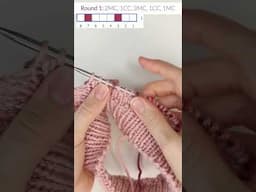 How to Knit Colorwork Continental Style - Round 1 of Heart Cowl Part 2 #knitting #knit