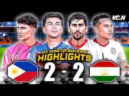 PENALTY or NOT? Philippines vs Tajikistan Highlights | AFC Asian Cup Qualifiers