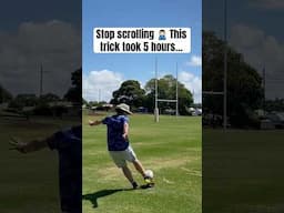 I done a CRAZY rugby kick 🏉 #Shorts