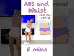 Standing Abs & Waist Moves 🙅🏼‍♀️ #standingabworkout #bellyfatworkout #5minuteworkout #homeworkout
