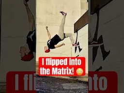 Did I Just Wallflip Into the Matrix?! 🤯 #parkour