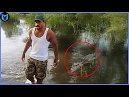 MOST TERRIFYING Crocodile Encounter Ever Caught On Camera!