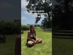 Querés encontrar el equilibrio pero...