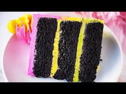 Moist black velvet cake
